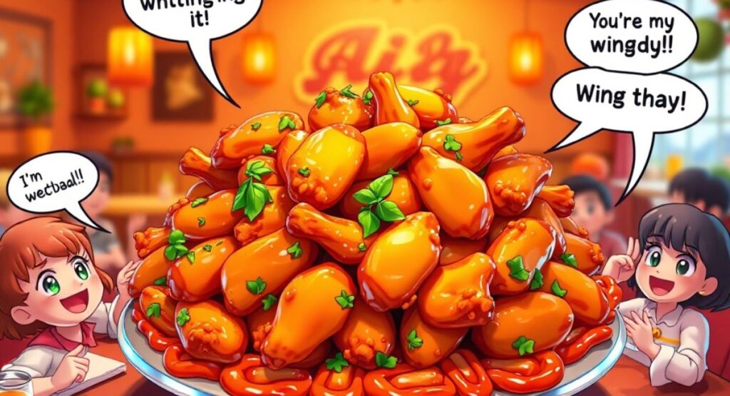 Chicken Wing Captions, Sayings