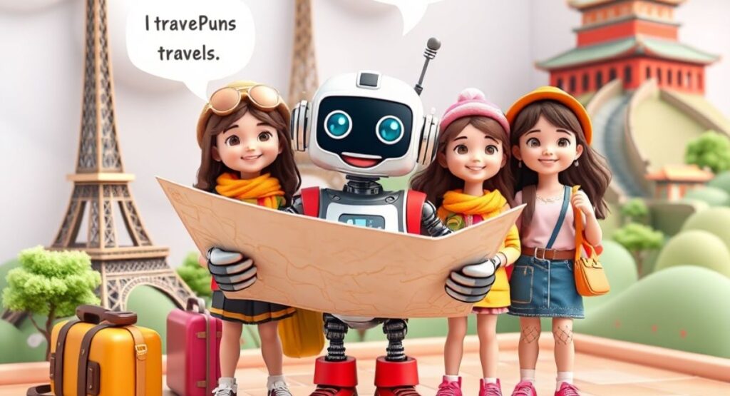 Robot Puns for Tourists and Travelers