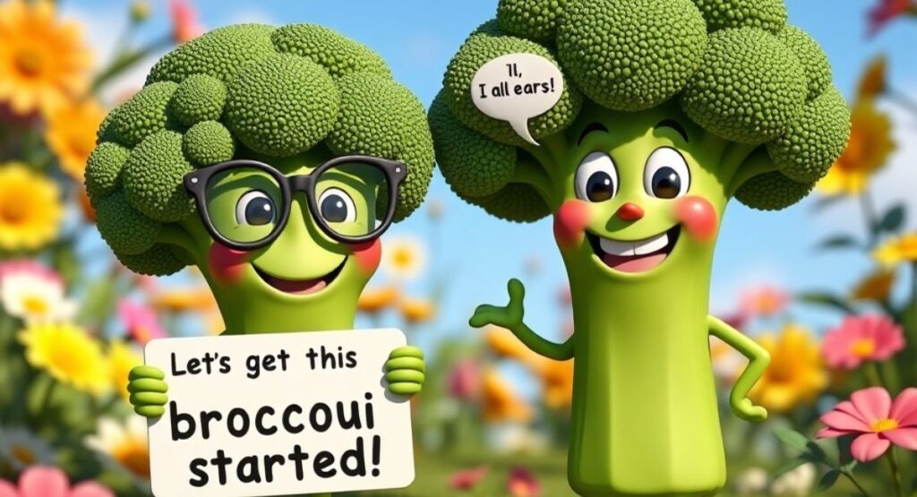 Cute Broccoli Puns 