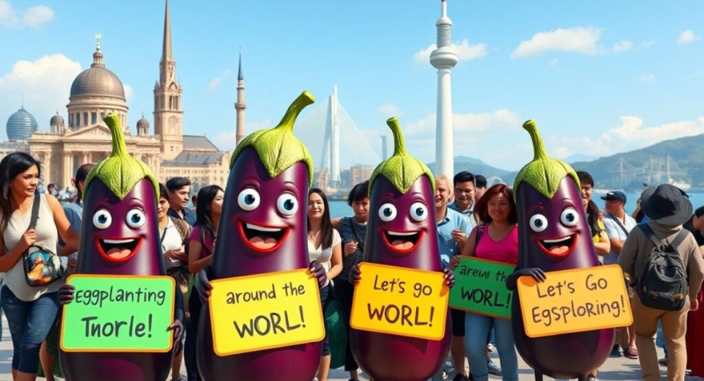 Eggplant Puns for Tourists and Travelers