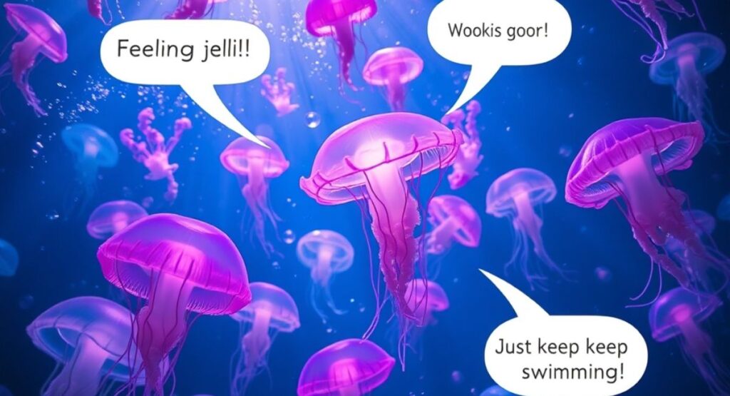 Instagram Jellyfish Caption Puns 