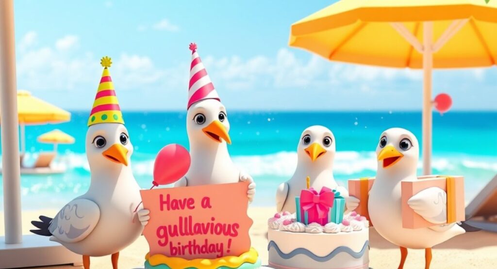 Seagull Birthday Puns 