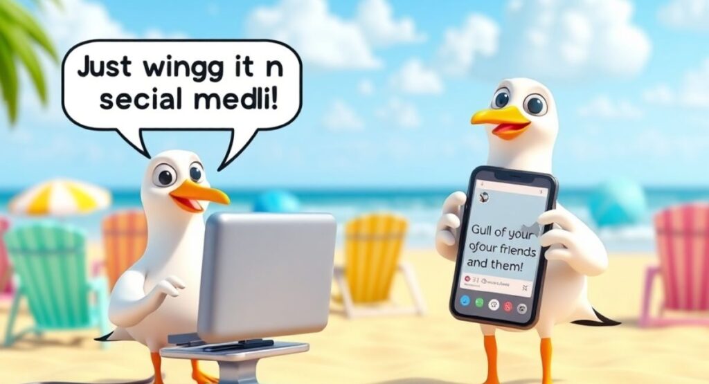Seagull Puns for Social Media 