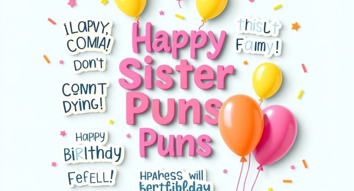 Best Sister Puns: One Liners, Captions & Birthday