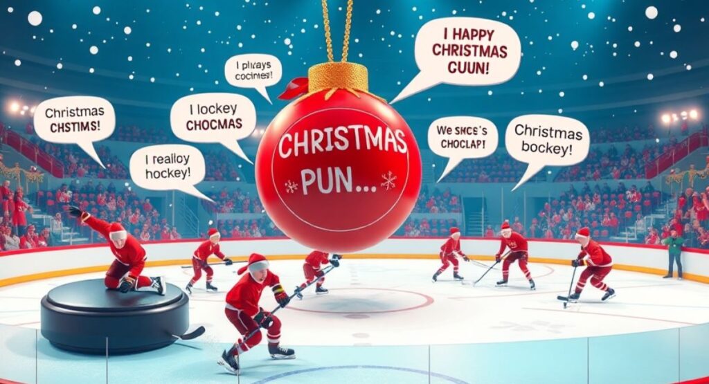 Christmas Hockey Puns