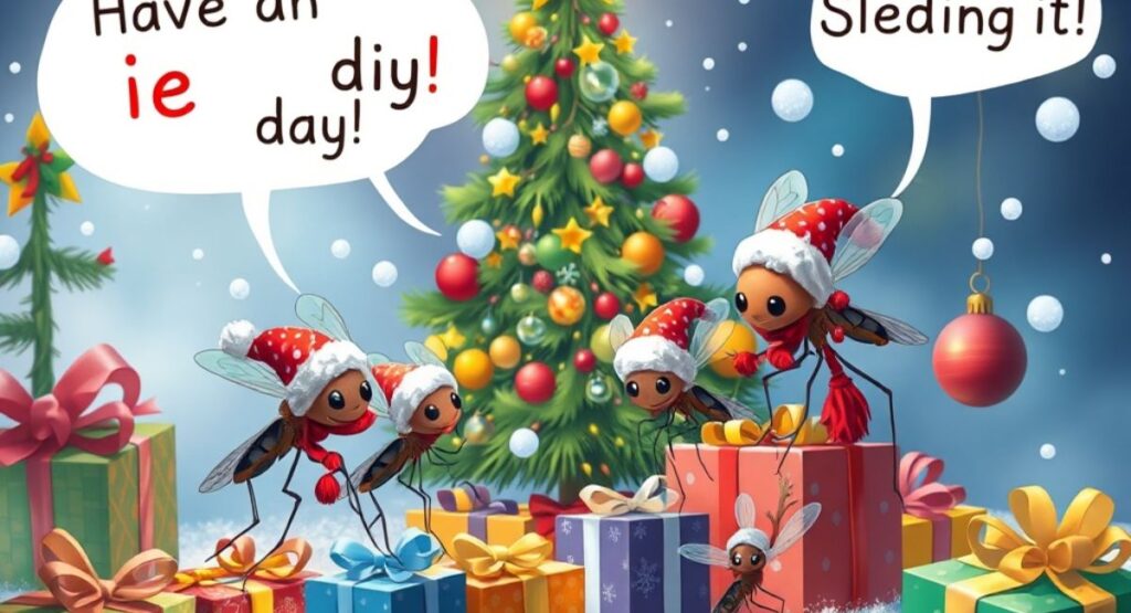 Christmas Mosquito Puns 