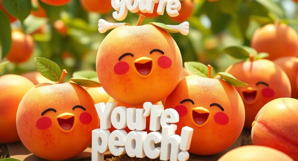Cute Peach Puns