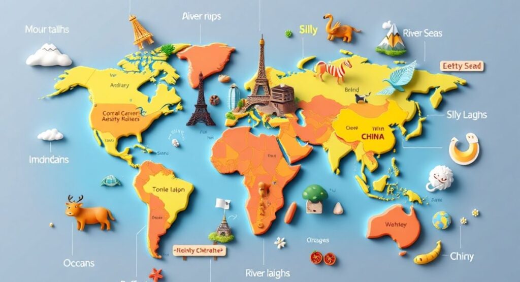 Geography Puns for Captions