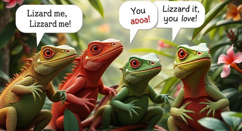 Iconic Sayings with a Lizard Twist