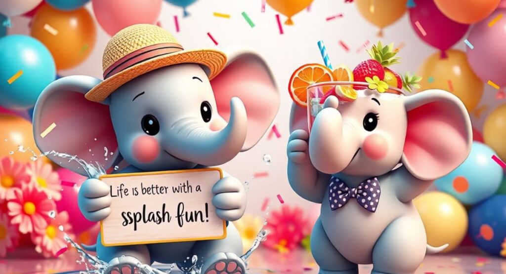 Silly & Sassy Elephant Wordplay  For the Bold Ones