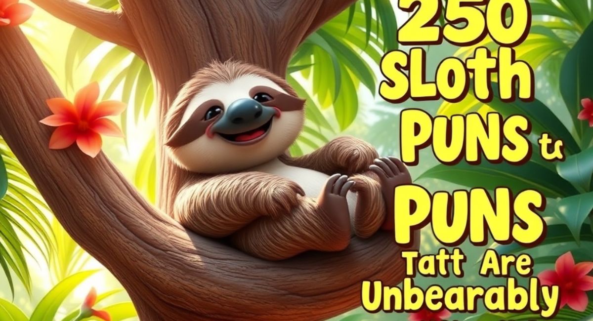 Sloth Puns So Hilarious You'll Laugh Yourself to Death!