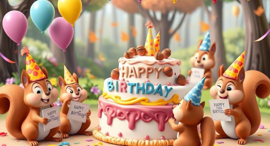 Squirrel Puns Birthday 