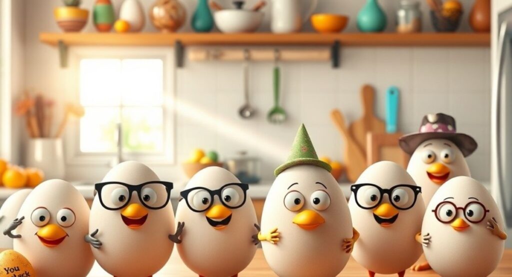 Funny Egg Puns Captions