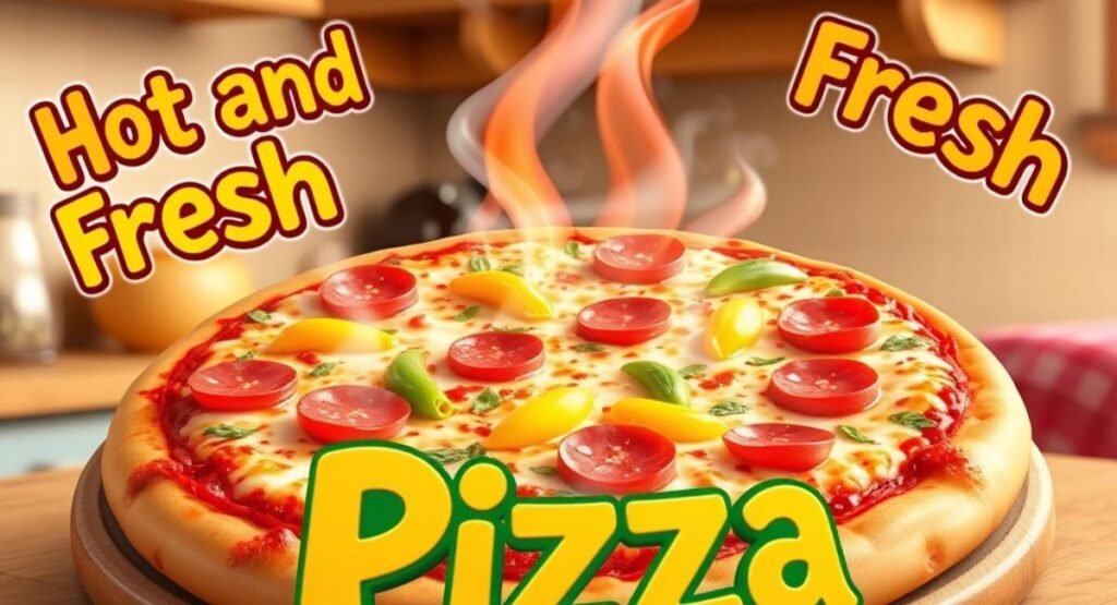Hot and Fresh Pizza Captions