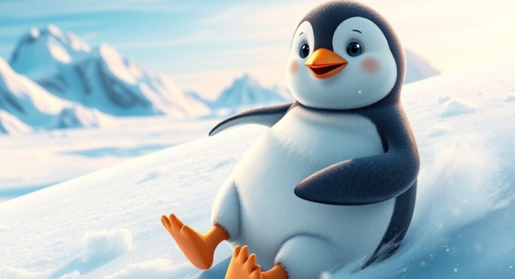 Ice-Cold Penguin Captions