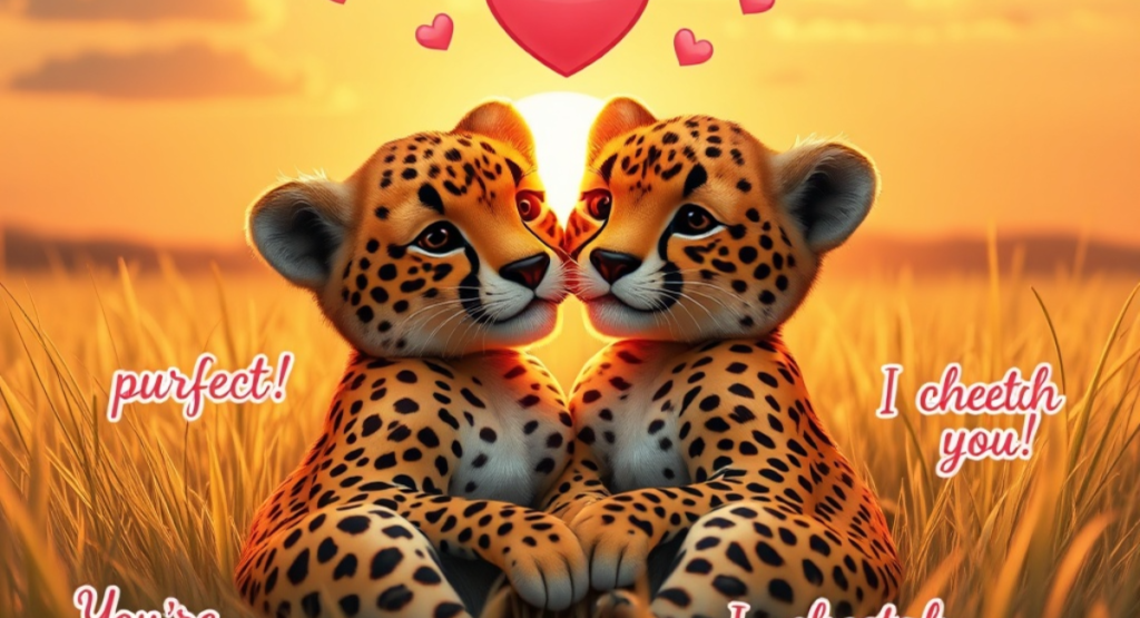 Romantic Cheetah Puns
