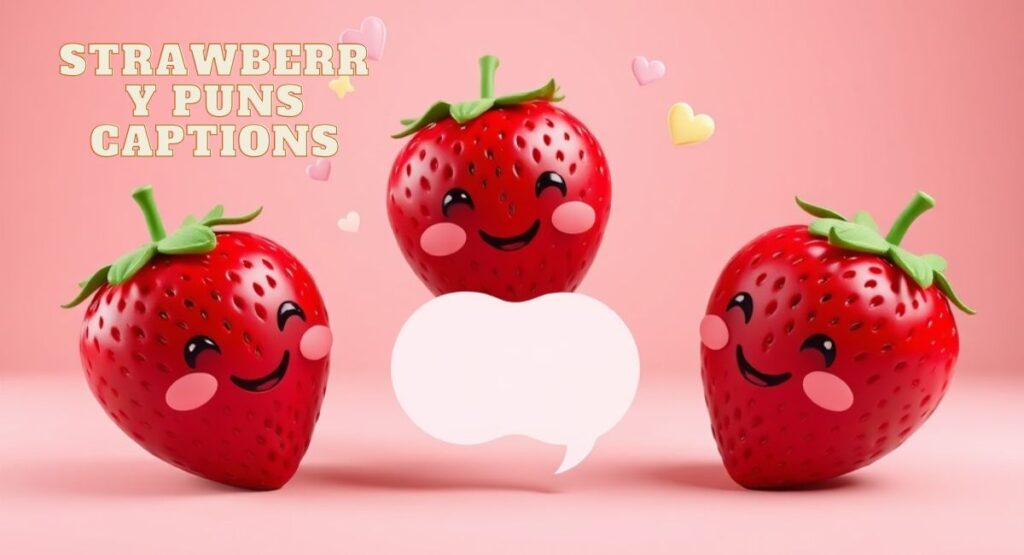 Funny Strawberry Puns Captions