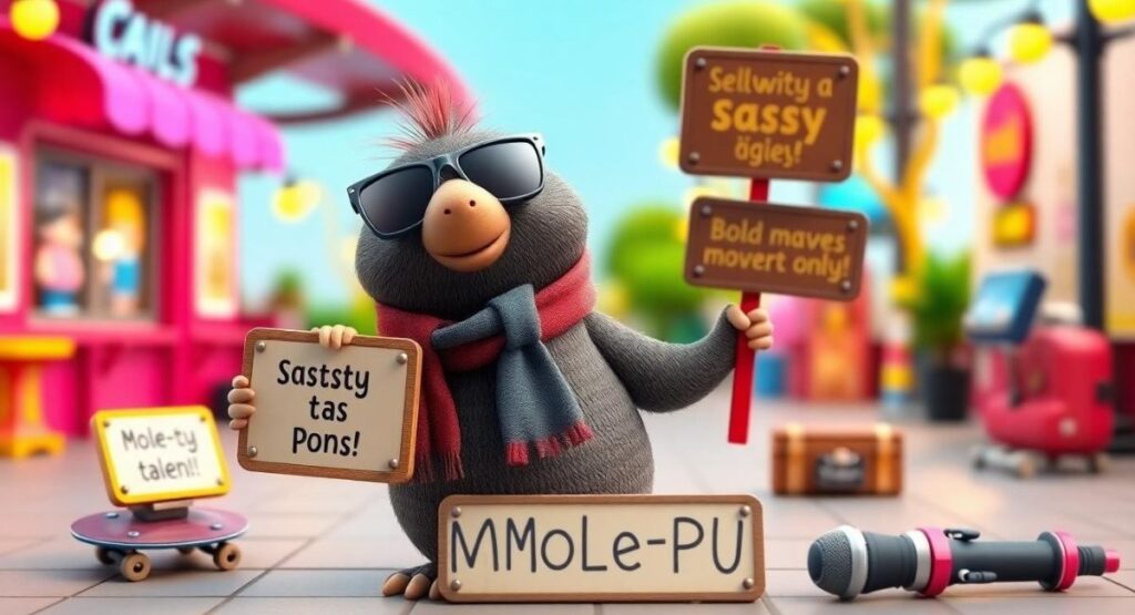 Silly, Sassy & Bold Mole Puns