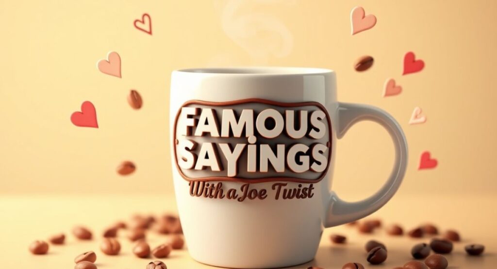 Famous Sayings With a Joe Twist