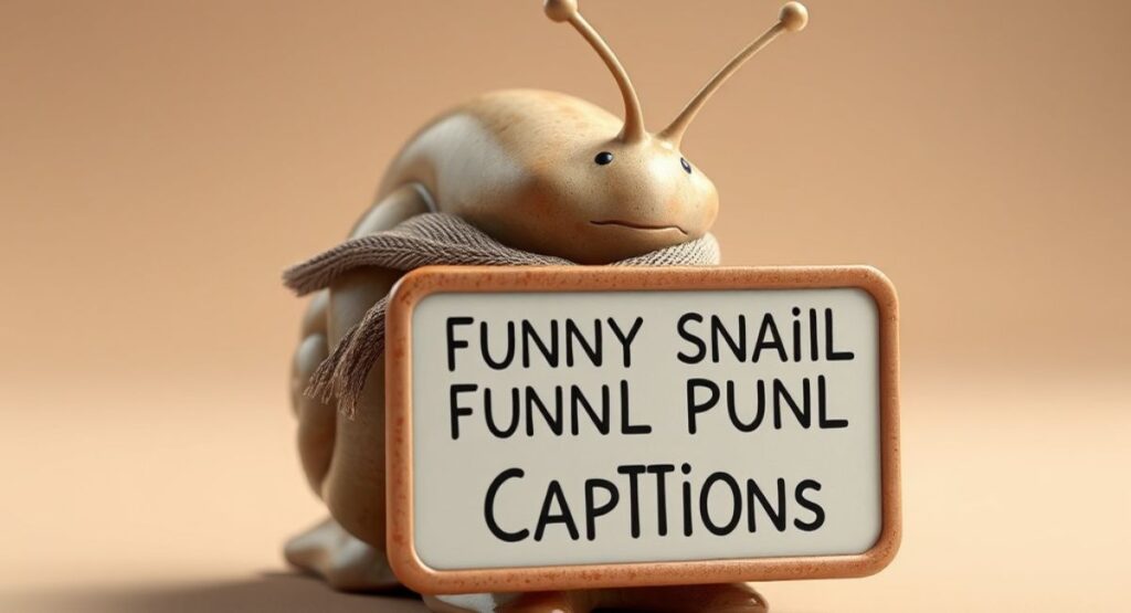 Funny Snail Puns Captions for Every Post