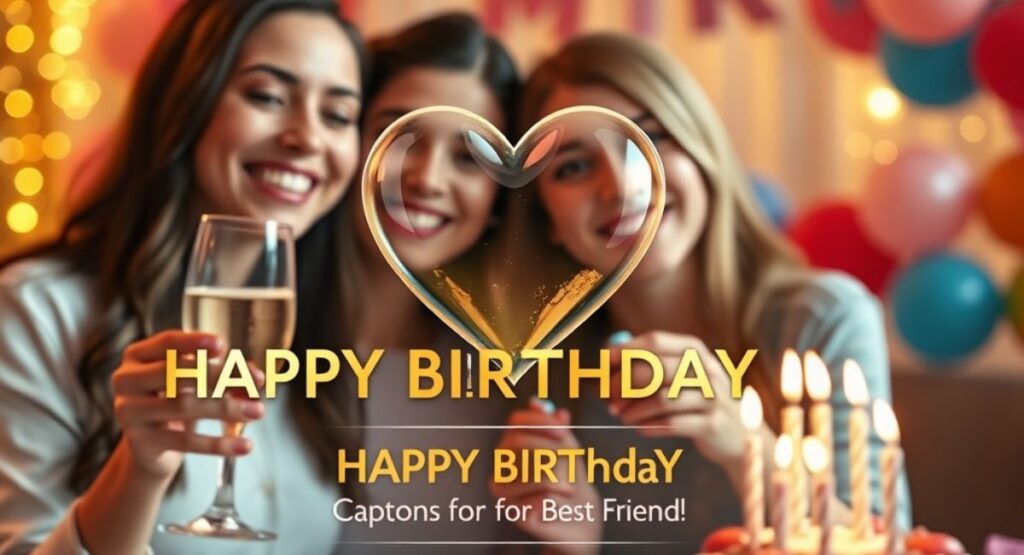 Heartfelt Birthday Captions for Best Friend
