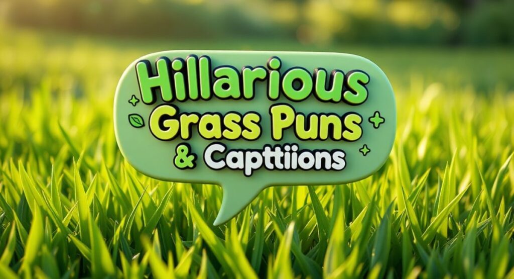 Hilarious Grass Puns & Captions 