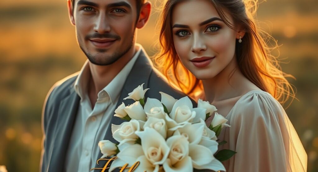 Romantic White Flower Captions