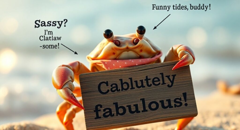 Silly & Sassy Crab Wordplay 