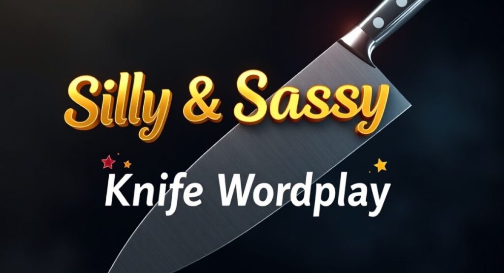 Silly & Sassy Knife Wordplay