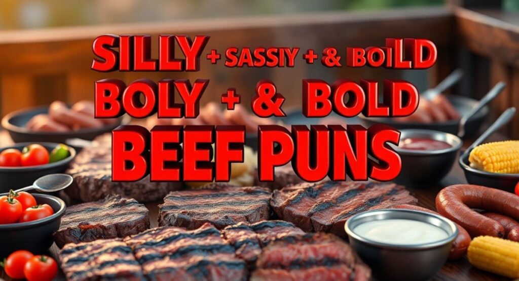 Silly, Sassy & Bold Beef Puns