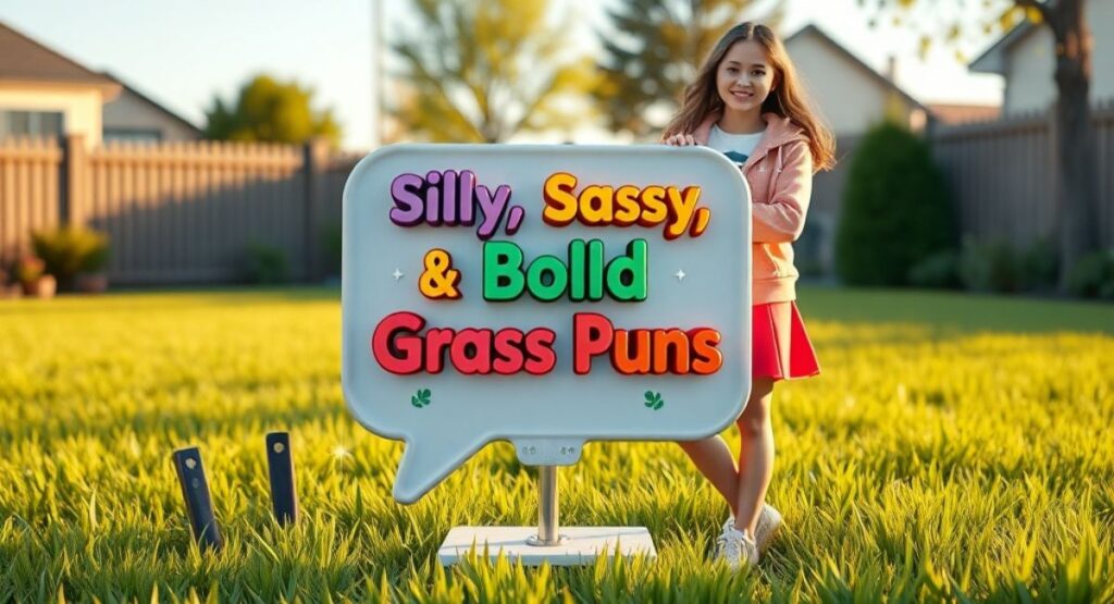 Silly, Sassy & Bold Grass Puns