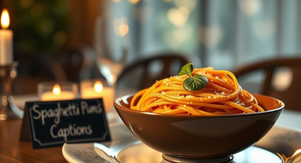 Spaghetti Puns Captions