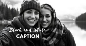 Black and White Captions That Shine in Simplicity