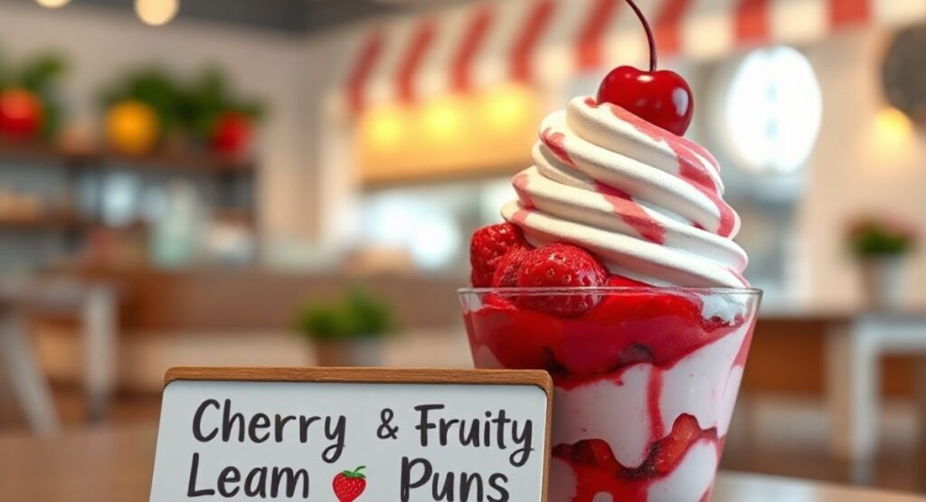 Cherry & Fruity Ice Cream Puns