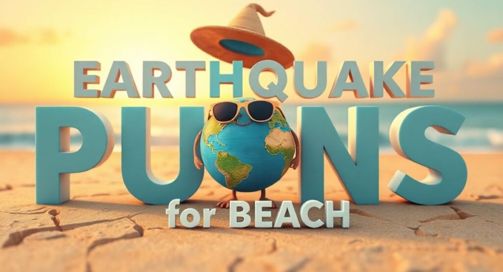 Earthquake Puns for Beach