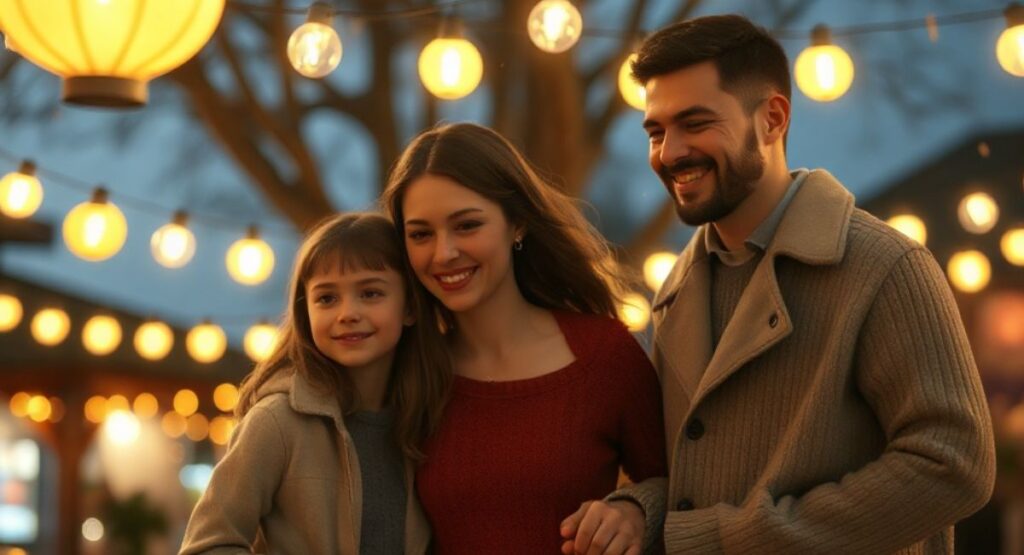 Family Captions for Night Party 