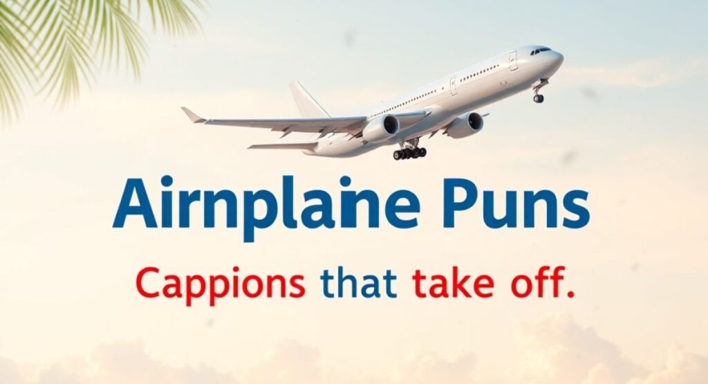 Funny Airplane Puns Captions