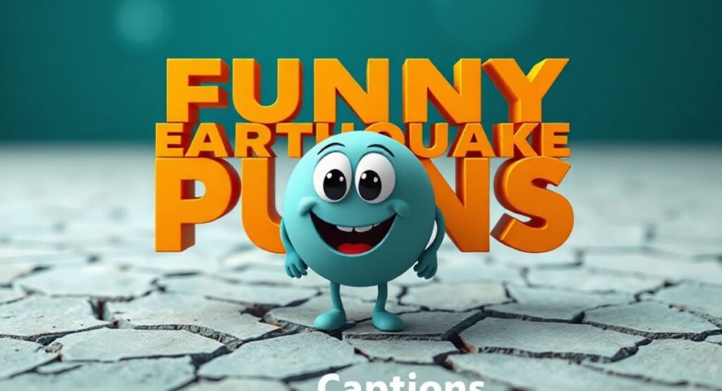 Funny Earthquake Puns Captions