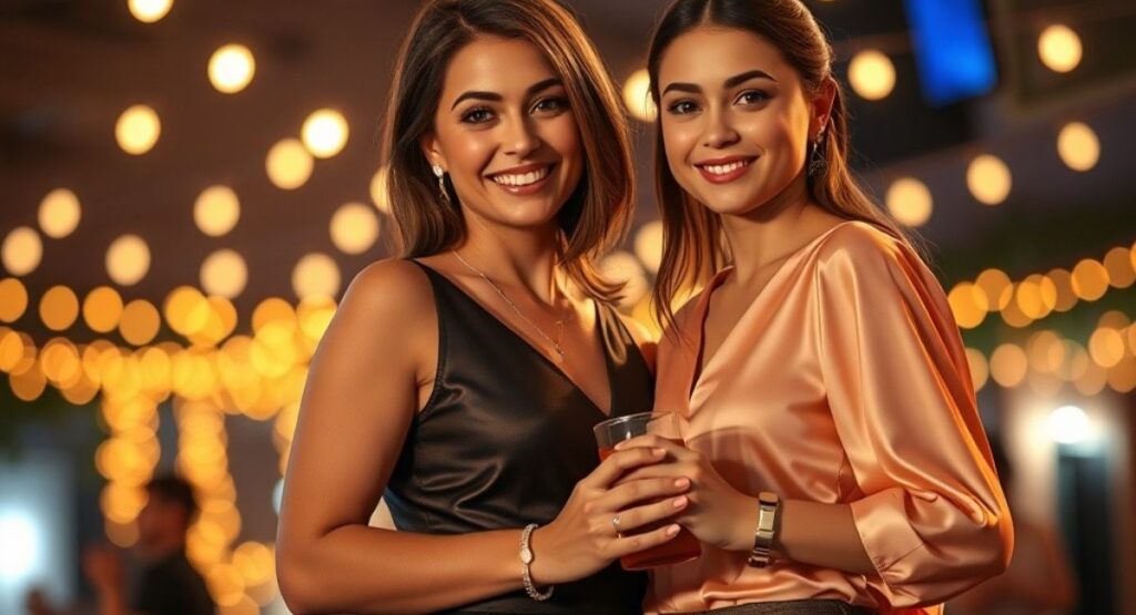 Party Night Mother-Daughter Captions