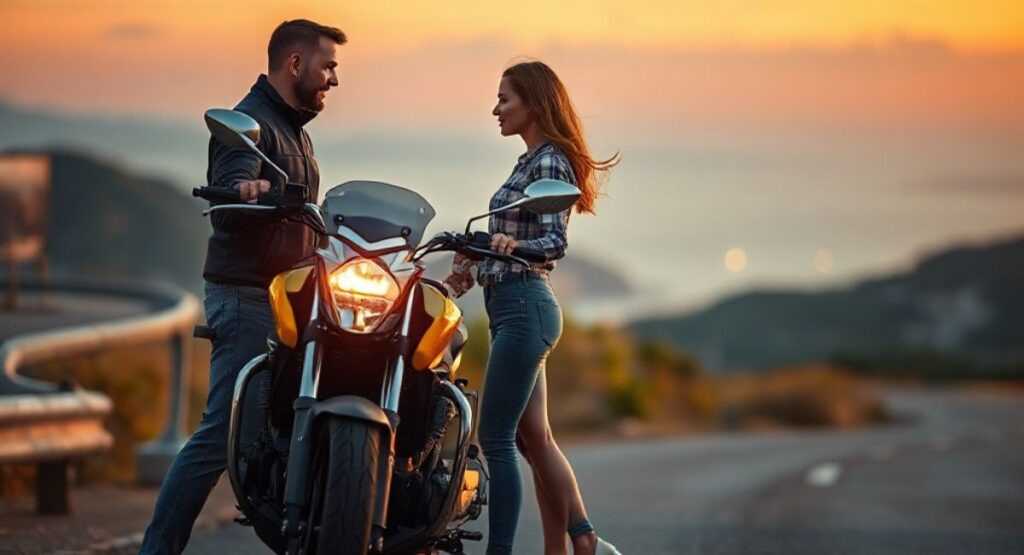 Romantic Bike Captions