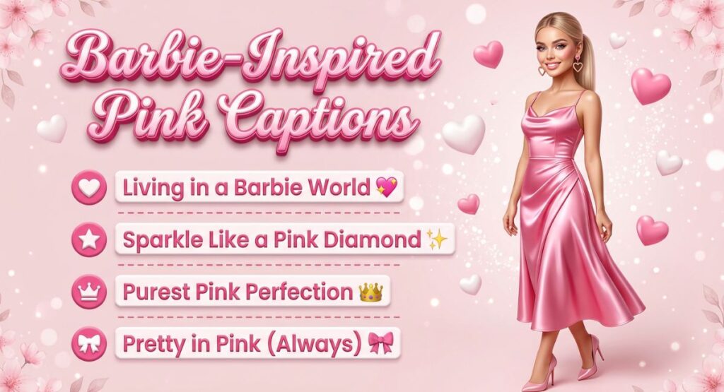 Barbie-Inspired Pink Captions
