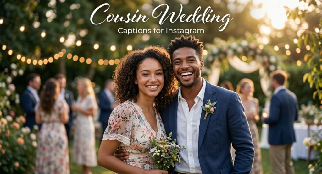 Cousin Wedding Captions for Instagram