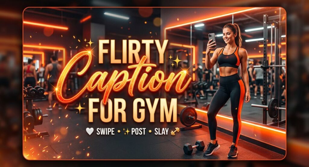 Flirty Caption for Gym