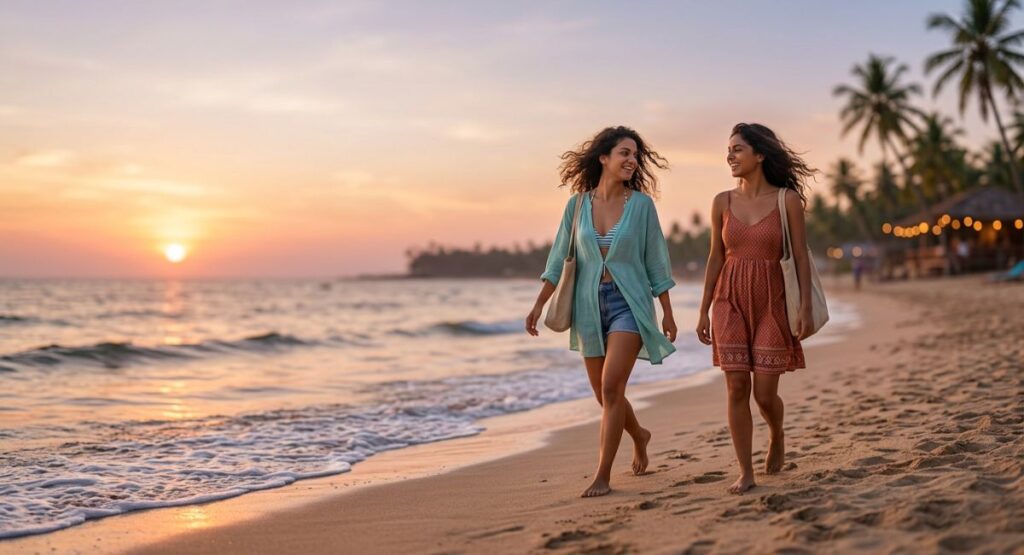 Goa Beach Girls Caption