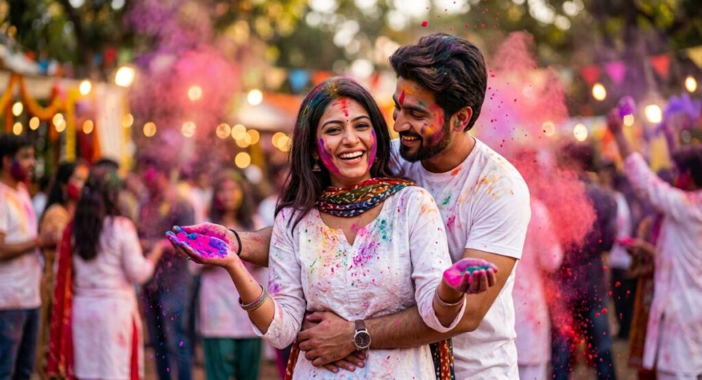 Holi Caption for Love