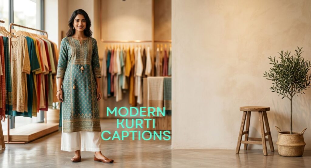 Modern Kurti Captions for Instagram