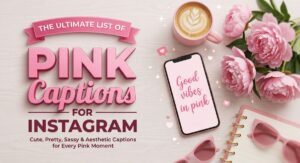 Pink Captions for Instagram