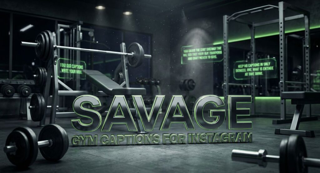 Savage Gym Captions for Instagram