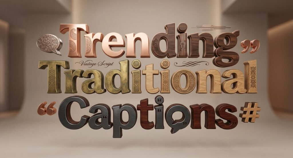 Trending Traditional Captions 
