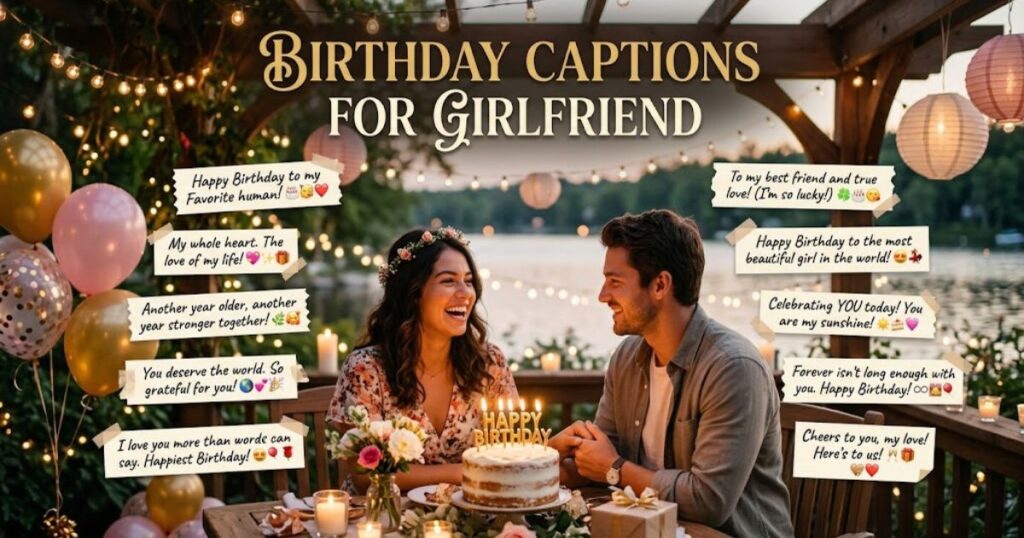 Birthday Captions For Girlfriend